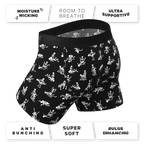 The Bare Back Bones | Glow in the Dark Skeletons Ball Hammock® Pouch Underwear With Fly - Shinesty