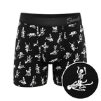 The Bare Back Bones | Glow in the Dark Skeletons Ball Hammock® Pouch Underwear - Shinesty