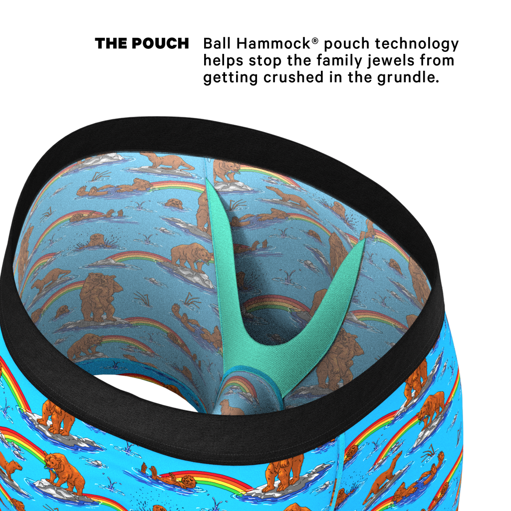 The Bear | Bear and Otter Rainbow Ball Hammock® Pouch Underwear - Shinesty