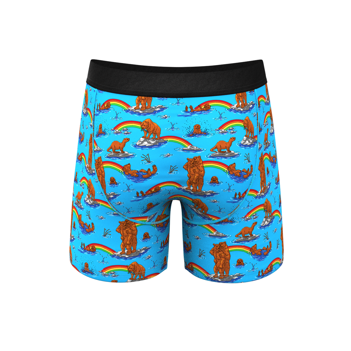 The Bear | Bear and Otter Rainbow Ball Hammock® Pouch Underwear - Shinesty