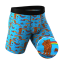 The Bear | Bear and Otter Rainbow Ball Hammock® Boxer - Long Leg - Shinesty