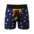 The Bearly Theres | USA Grizzly Bear Ball Hammock® Pouch Underwear - Shinesty