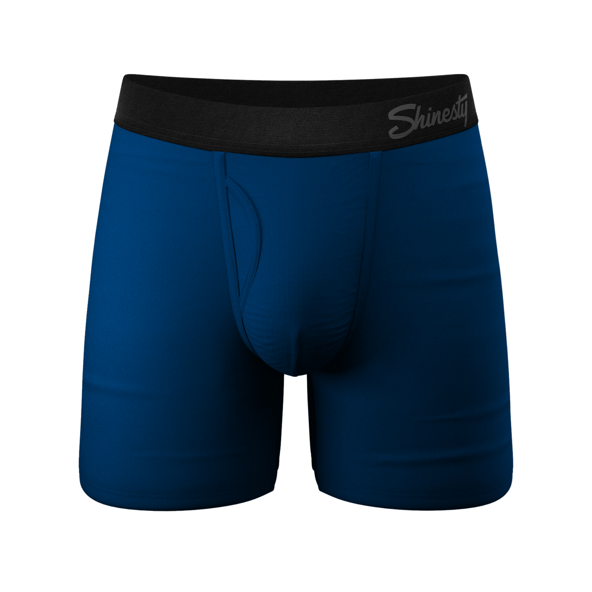 The Big Blue | Dark Blue Ball Hammock® Pouch Underwear With Fly - Shinesty
