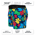The Big Kahunas | Hawaiian Print Boxer Ball Hammock® Pouch Trunks Underwear - Shinesty