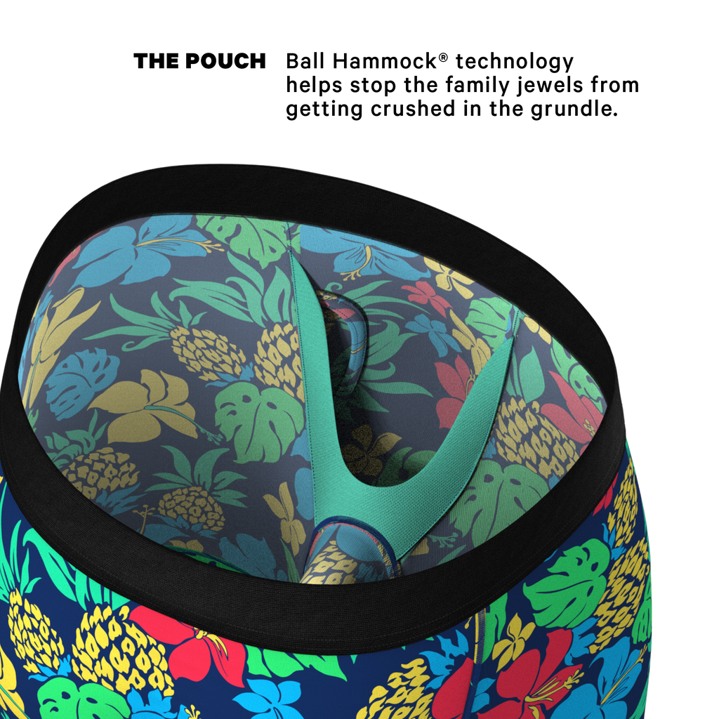 The Big Kahunas | Hawaiian Print Boxer Ball Hammock® Boxer - Long Leg - Shinesty