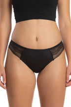 The Threat Level Midnight | Black Lace Thong - Shinesty