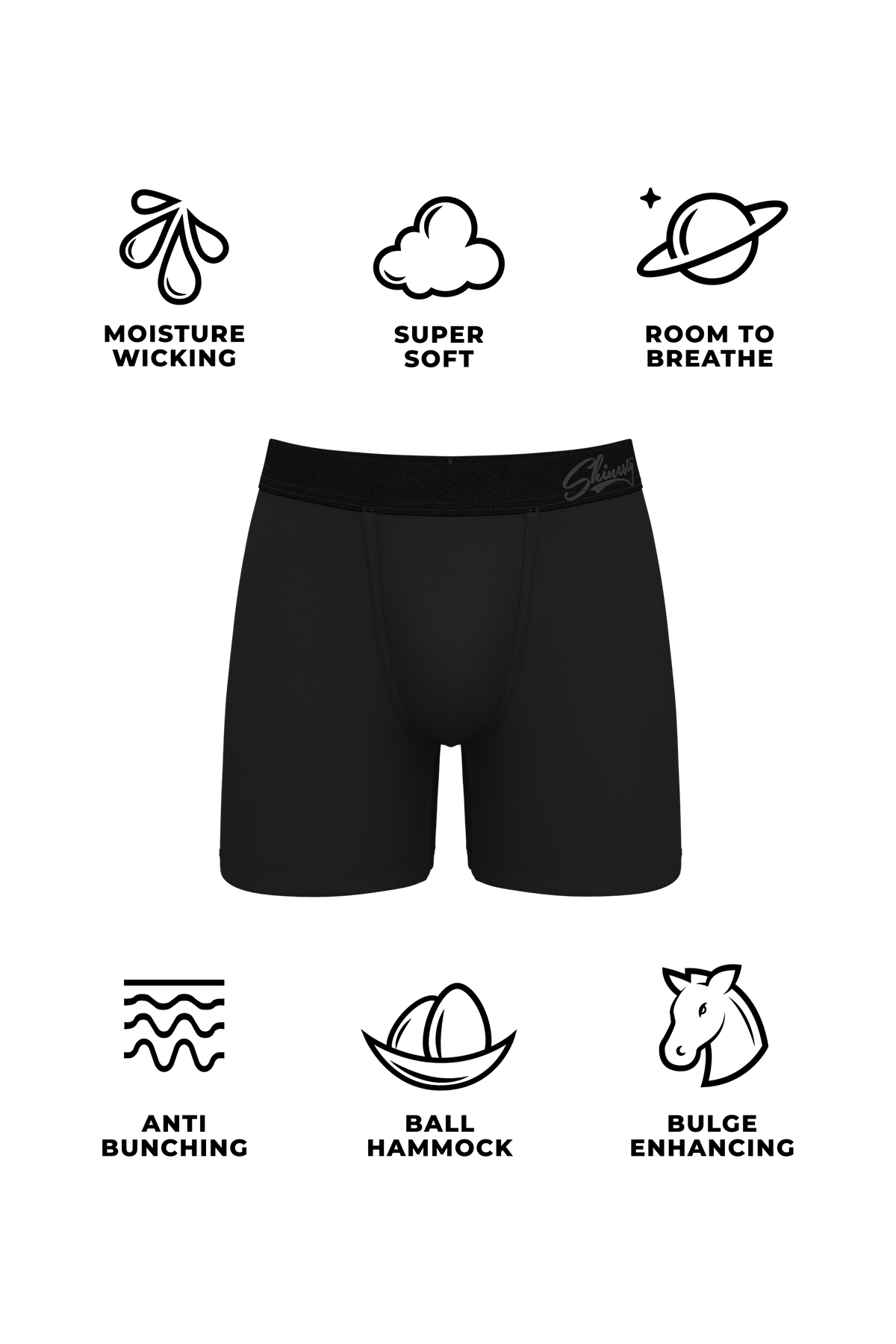 The Jack And Jane | Couples Matching Black Ball Hammock® Boxer and Cheeky Pack - Shinesty
