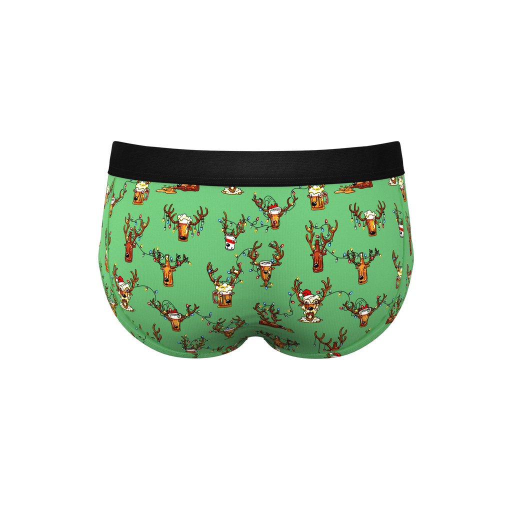 The Blitzened | Reindeer Beer Ball Hammock® Pouch Underwear Briefs - Shinesty