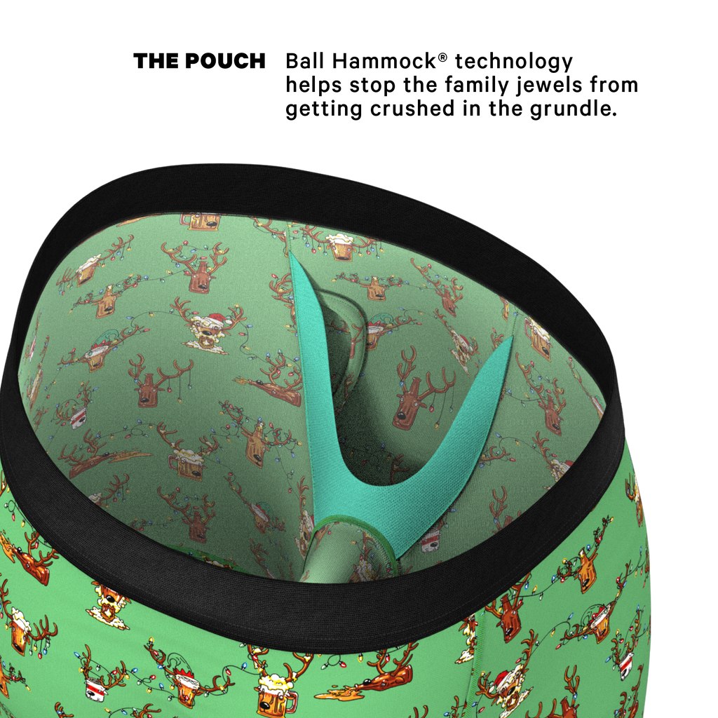 The Blitzened | Reindeer Beer Ball Hammock® Boxer - Long Leg - Shinesty