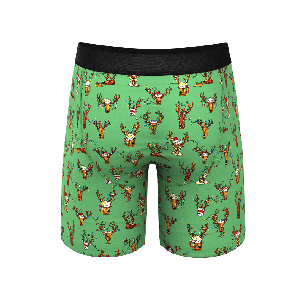 The Blitzened | Reindeer Beer Ball Hammock® Boxer - Long Leg - Shinesty