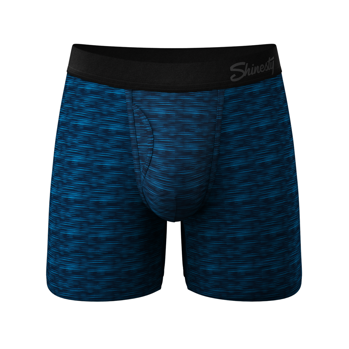 The Blue Planet | Blue Space Dye Ball Hammock® Pouch Underwear With Fly - Shinesty