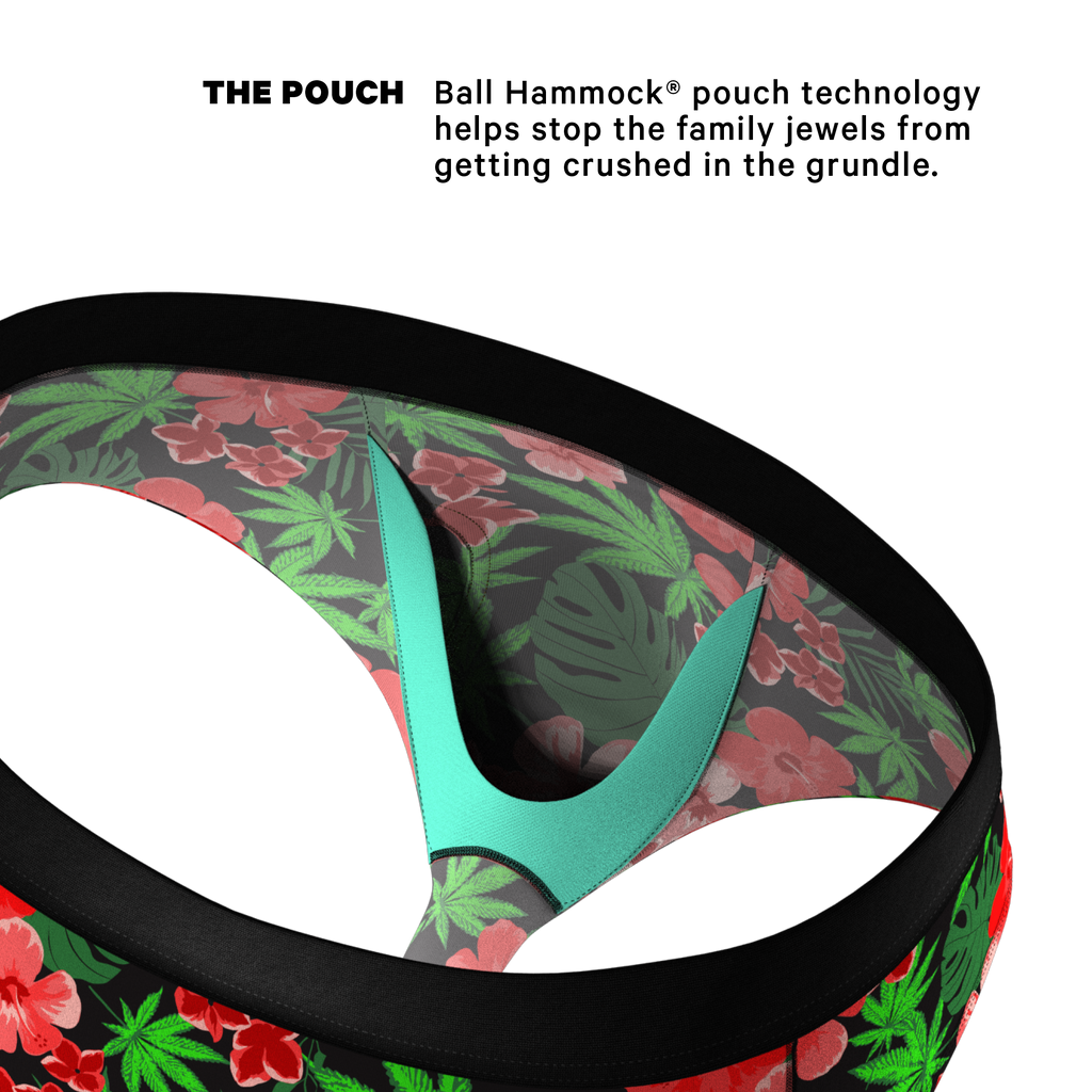 The Bongstera | Tropical Weed Ball Hammock® Pouch Underwear Briefs - Shinesty