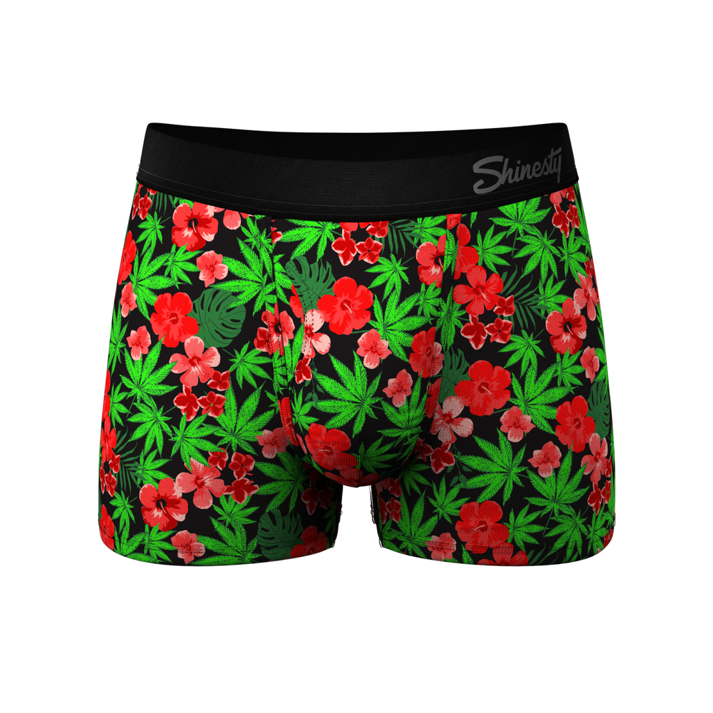 The Bongstera | Tropical Weed Ball Hammock® Pouch Trunks Underwear - Shinesty