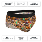 The Boston Tea Bag Party | Patriotic Ball Hammock® Pouch Underwear Briefs - Shinesty