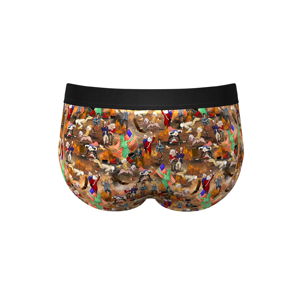 The Boston Tea Bag Party | Patriotic Ball Hammock® Pouch Underwear Briefs - Shinesty