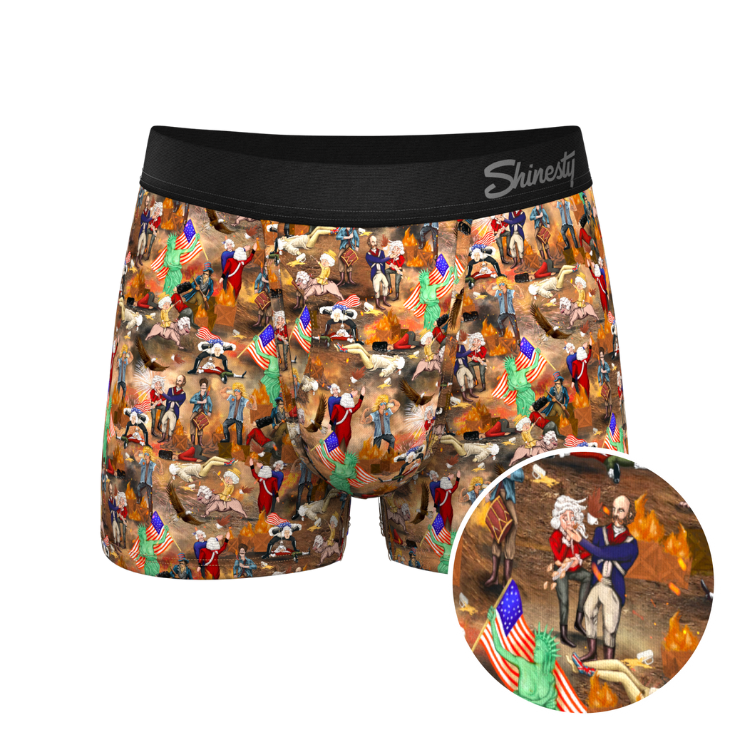 The Boston Tea Bag Party | Patriotic Ball Hammock® Pouch Trunk Underwear - Shinesty