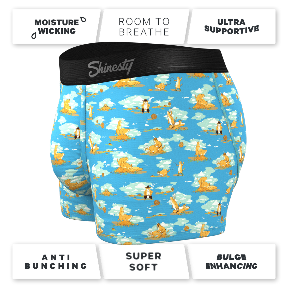 The Brokeback Mounted | Prairie Dog Ball Hammock® Pouch Trunk Underwear - Shinesty