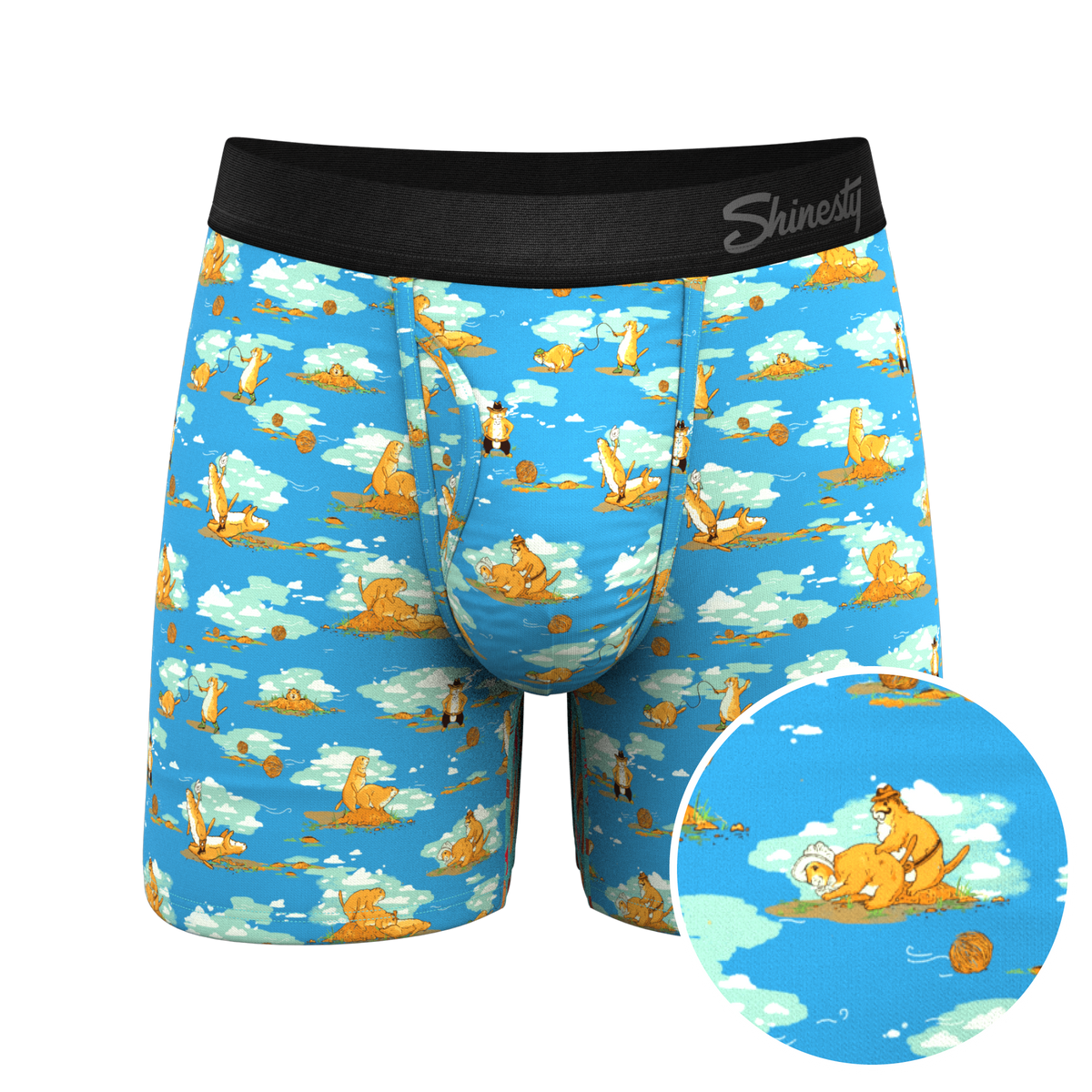 The Brokeback Mounted | Prairie Dog Ball Hammock® Pouch Underwear With Fly - Shinesty