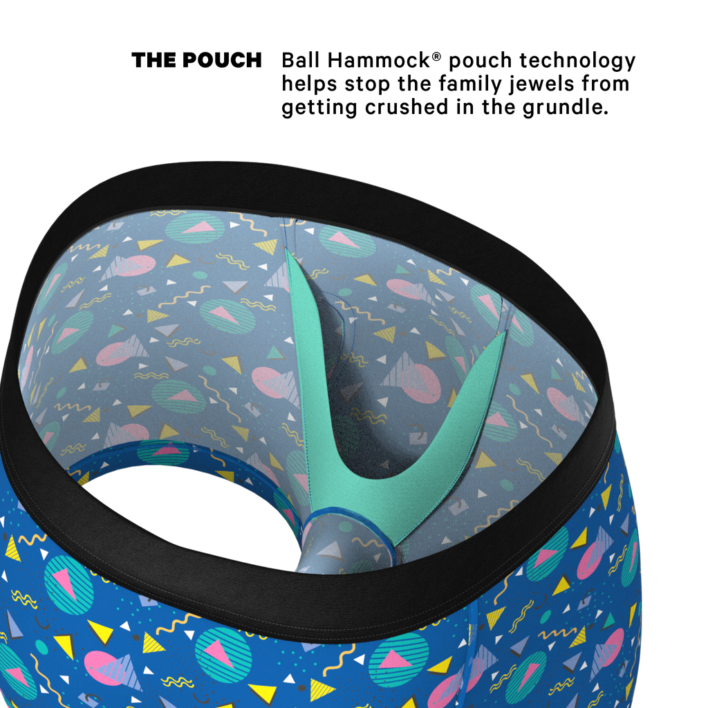 The Bus Stop | Retro Shapes Ball Hammock® Pouch Trunk Underwear - Shinesty