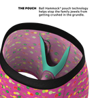 The Check Your Melons | Breast Cancer Awareness Ball Hammock® Pouch Underwear With Fly - Shinesty