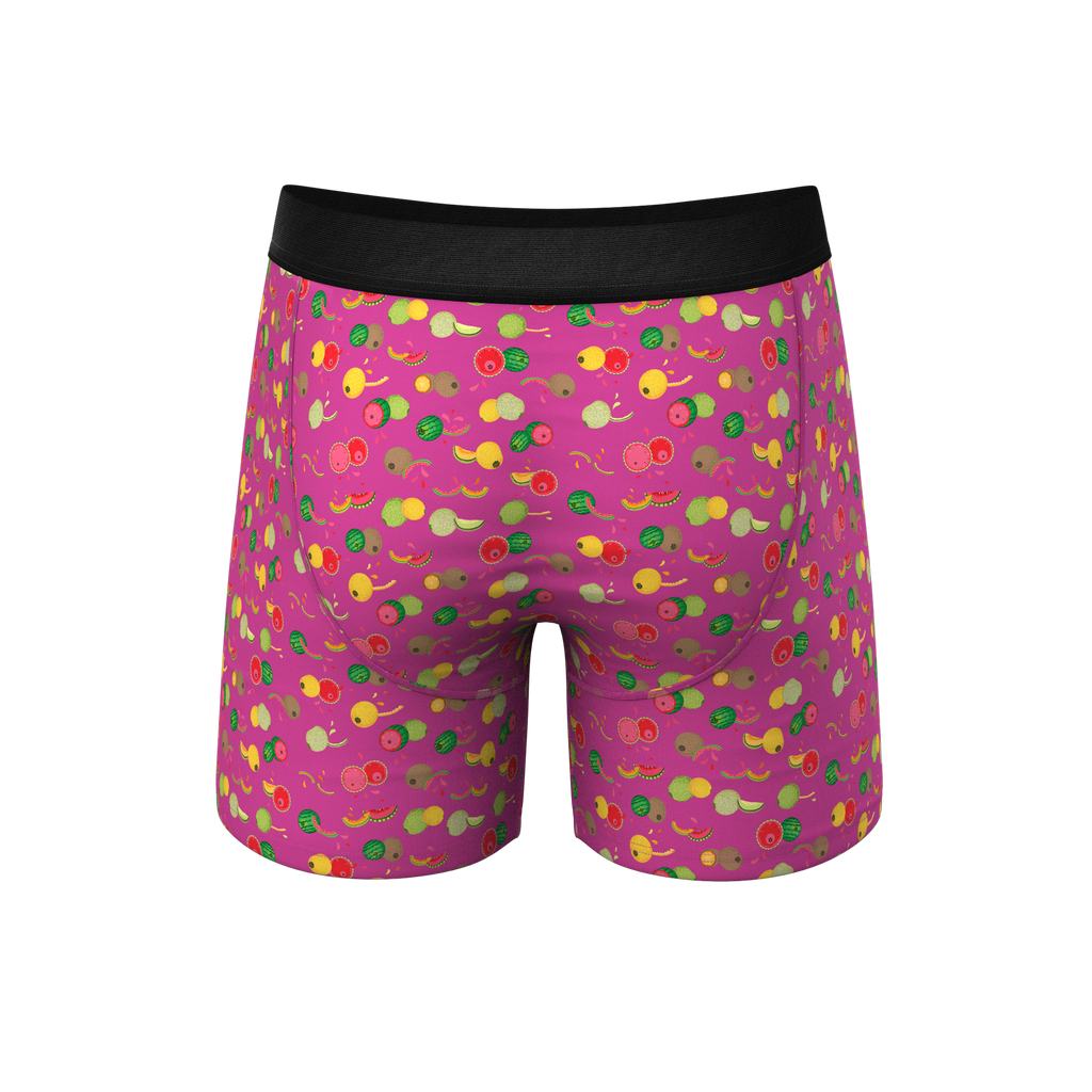 The Check Your Melons | Breast Cancer Awareness Ball Hammock® Pouch Underwear With Fly - Shinesty