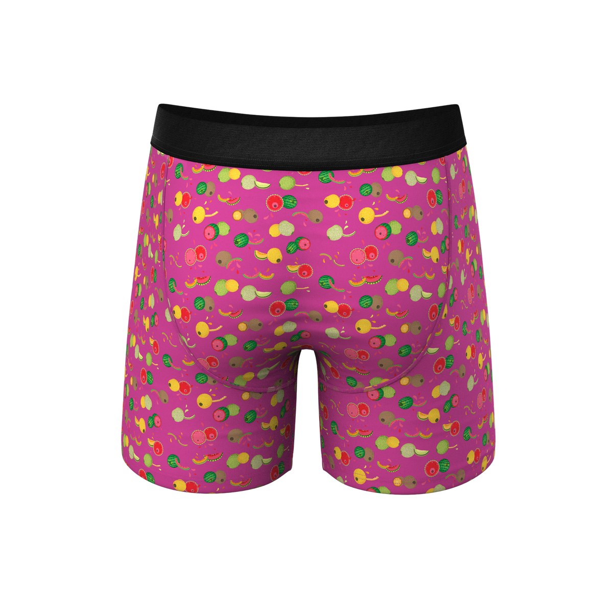 The Check Your Melons | Breast Cancer Awareness Ball Hammock® Pouch Underwear With Fly - Shinesty