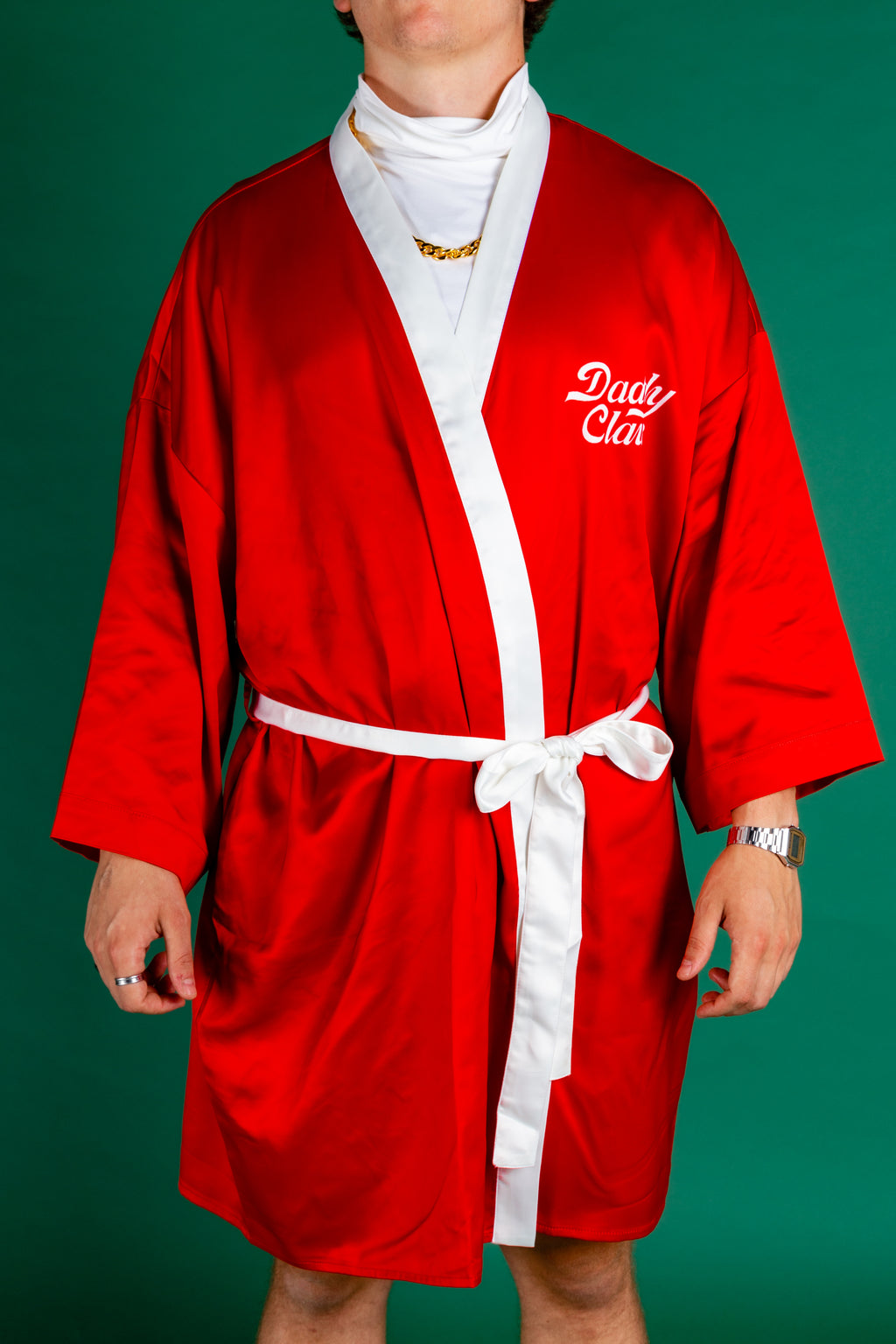 The Daddy Claus | Red Santa Christmas Kimono - Shinesty