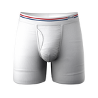 The Cloud 9 | Solid White Ball Hammock® Pouch Underwear With Fly - Shinesty
