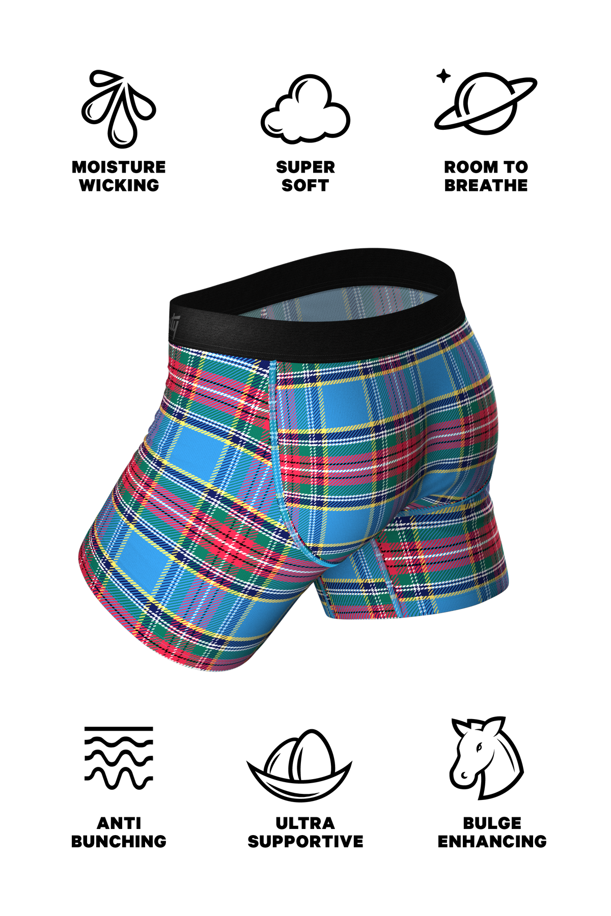 The Crisscross Applesauce | Plaid Ball Hammock® Pouch Underwear - Shinesty