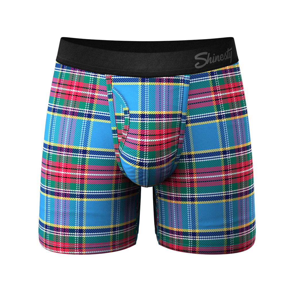 The Crisscross Applesauce | Plaid Ball Hammock® Pouch Underwear With Fly - Shinesty