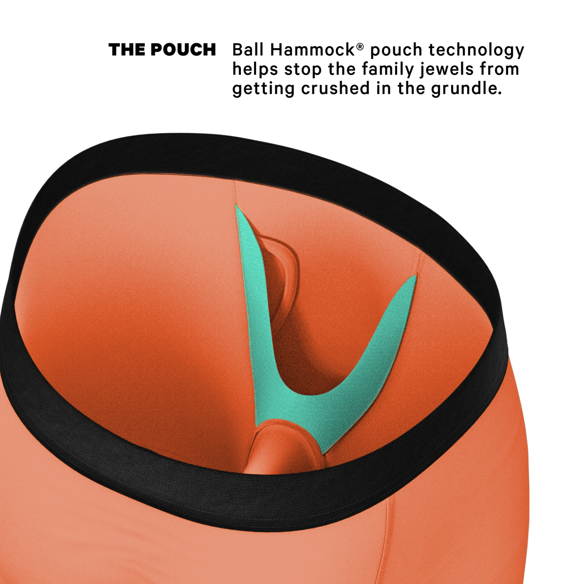The Crossing Guard | Orange Ball Hammock® Boxer - Long Leg - Shinesty