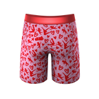 The Cupid Shuffle | Glow in the Dark Valentines Day Ball Hammock® Boxer - Long Leg - Shinesty