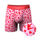 The Cupid Shuffle | Glow in the Dark Valentines Day Ball Hammock® Pouch Underwear With Fly - Shinesty