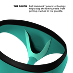 The Cyantific Theory | Turquoise Ball Hammock® Pouch Underwear Briefs - Shinesty