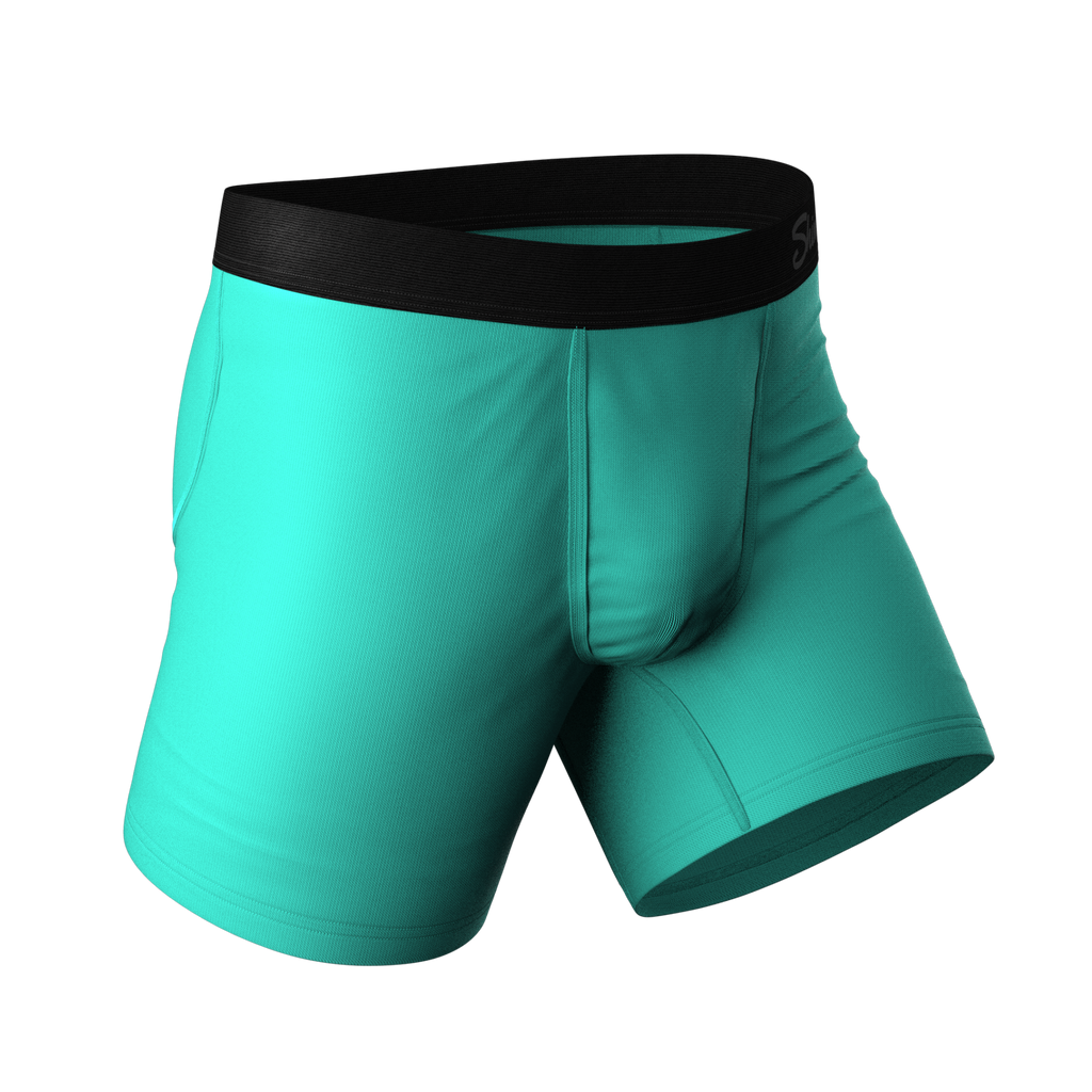 The Cyantific Theory | Turquoise Ball Hammock® Pouch Underwear - Shinesty