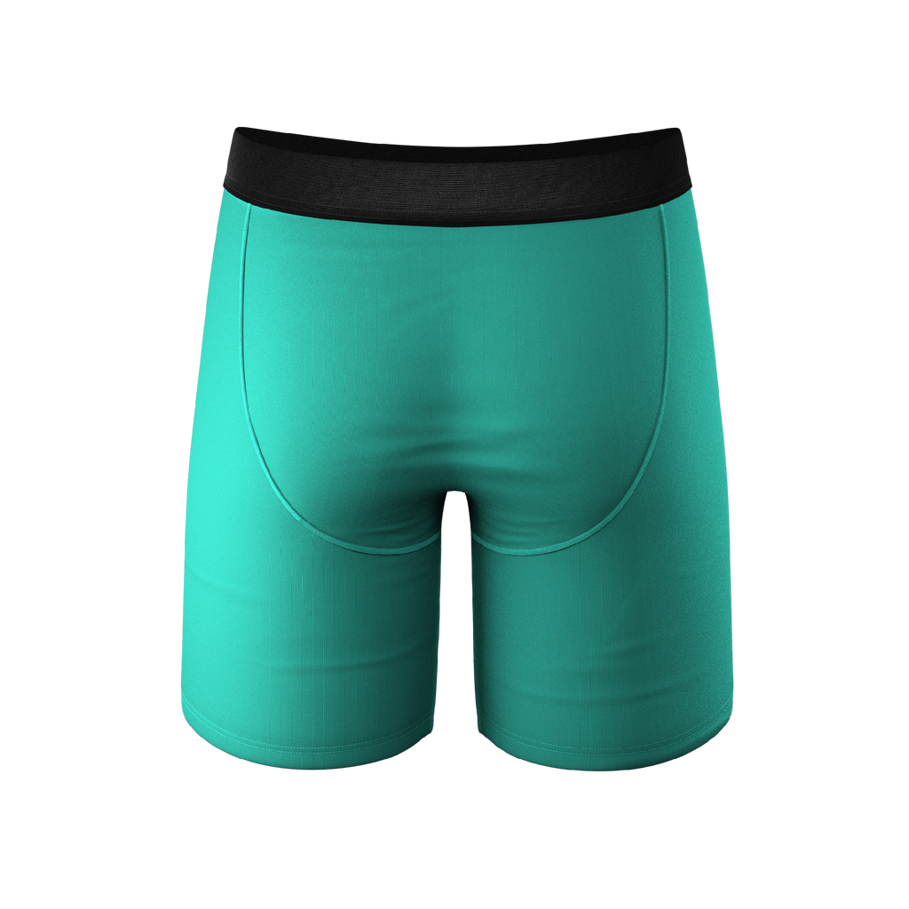 The Cyantific Theory | Turquoise Ball Hammock® Boxer - Long Leg - Shinesty