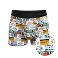 The DMV Catastrophe | License Plates Ball Hammock® Pouch Trunks Underwear - Shinesty