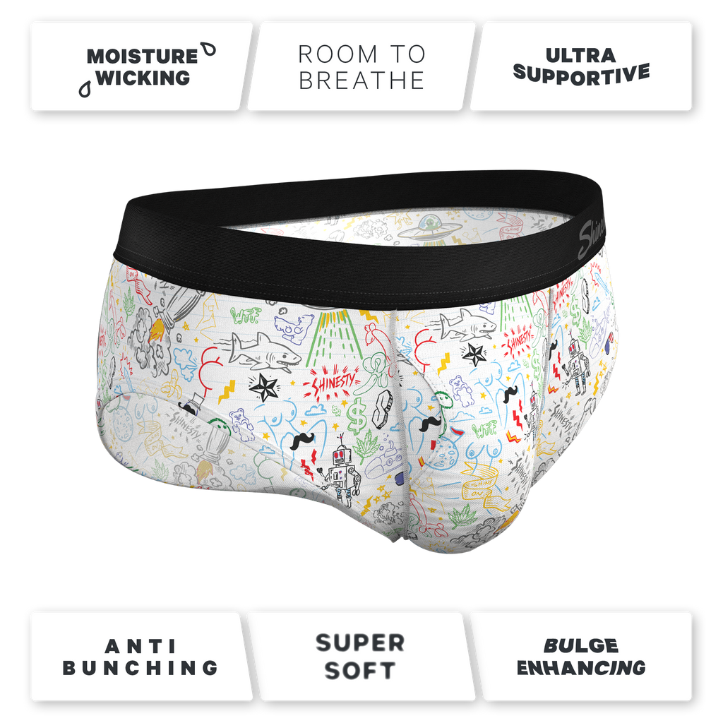 The Daily Detention | Doodle Ball Hammock® Pouch Underwear Briefs - Shinesty