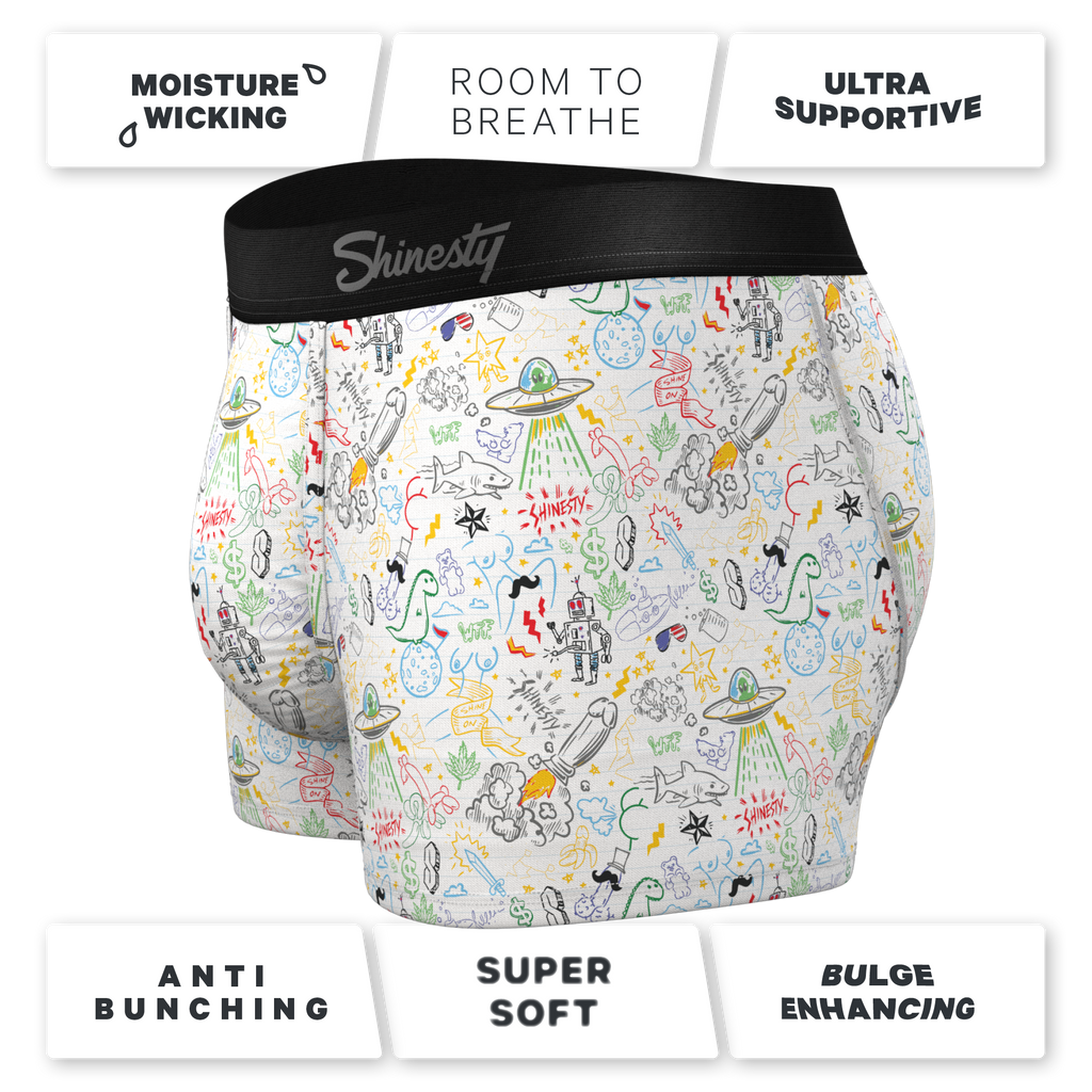 The Daily Detention | Doodle Ball Hammock® Pouch Trunk Underwear - Shinesty