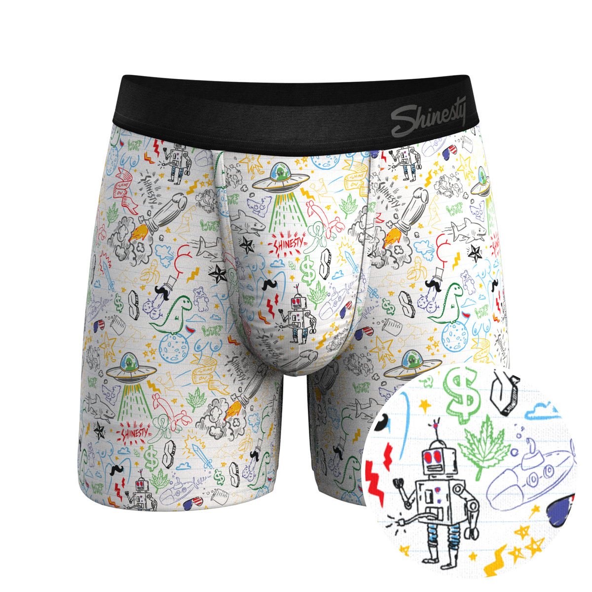 The Daily Detention | Doodle Ball Hammock® Pouch Underwear - Shinesty