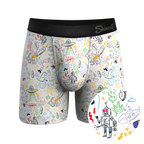 The Daily Detention | Doodle Ball Hammock® Pouch Underwear With Fly - Shinesty