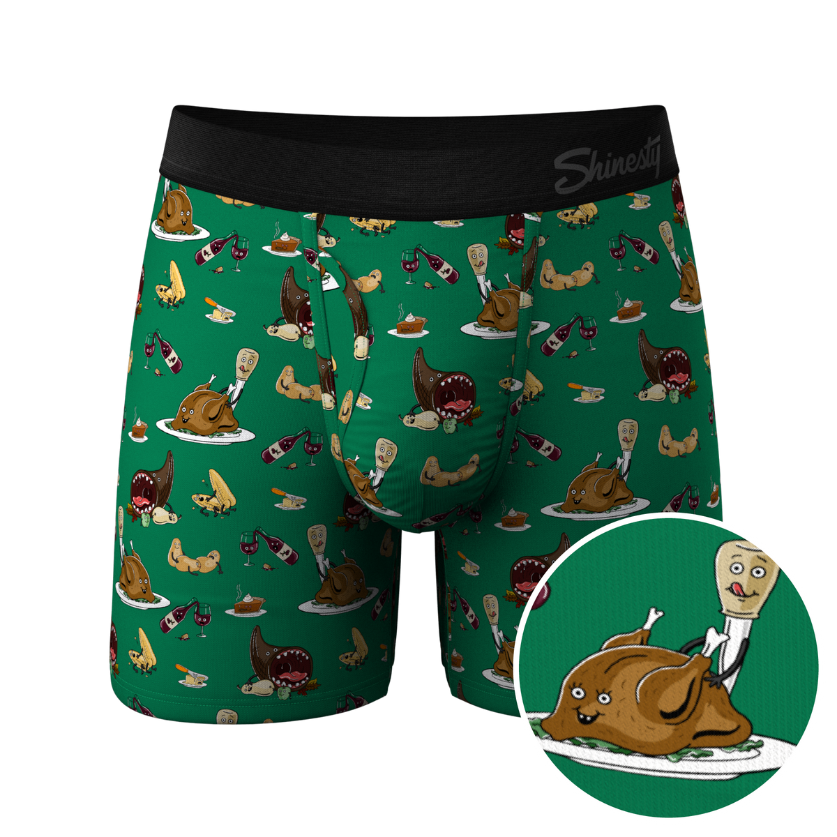 The Debauch Banquet | Dinner Party Ball Hammock® Pouch Underwear With Fly - Shinesty