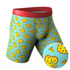 The Deep Dish | Pizza Hearts Ball Hammock® Boxer - Long Leg - Shinesty