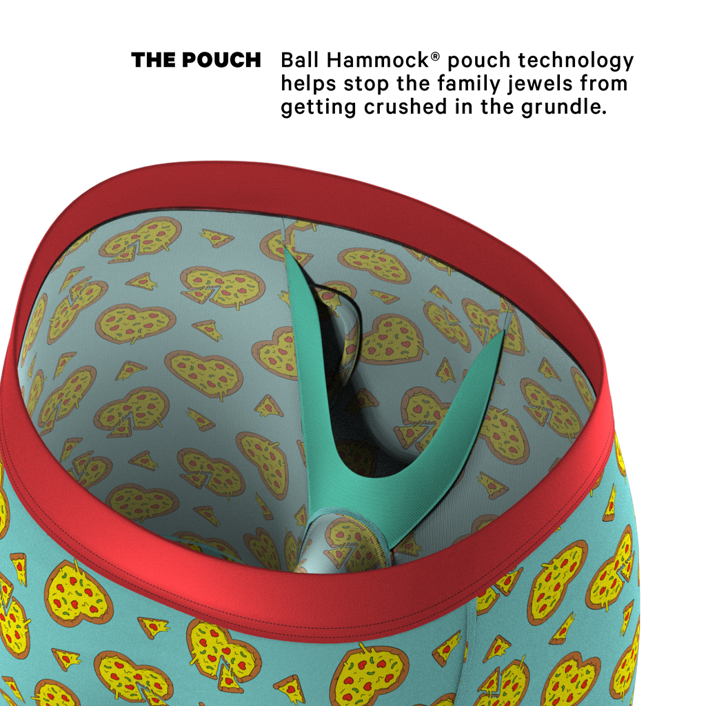 The Deep Dish | Pizza Hearts Ball Hammock® Boxer - Long Leg - Shinesty