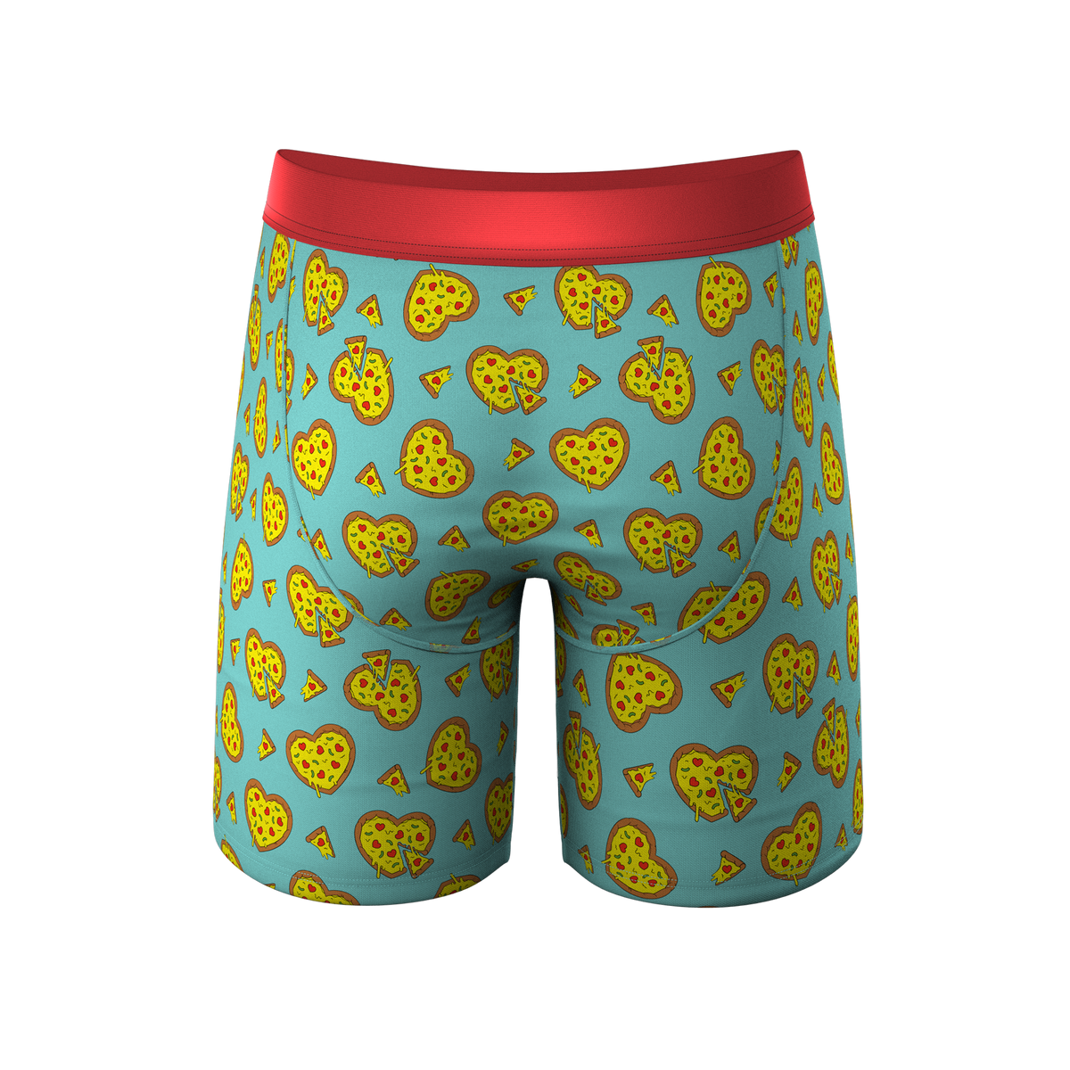 The Deep Dish | Pizza Hearts Ball Hammock® Boxer - Long Leg - Shinesty