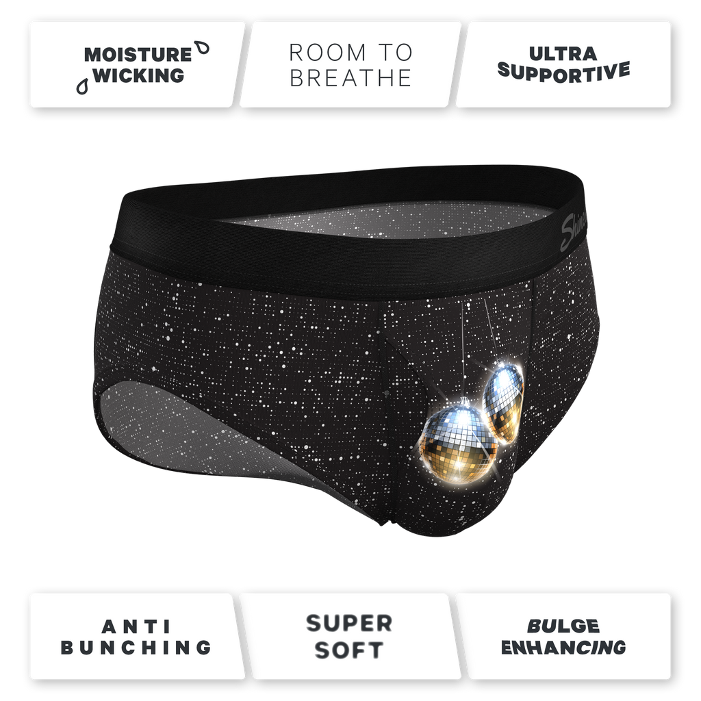 The Discotheque | Disco Ball Ball Hammock® Pouch Underwear Briefs - Shinesty