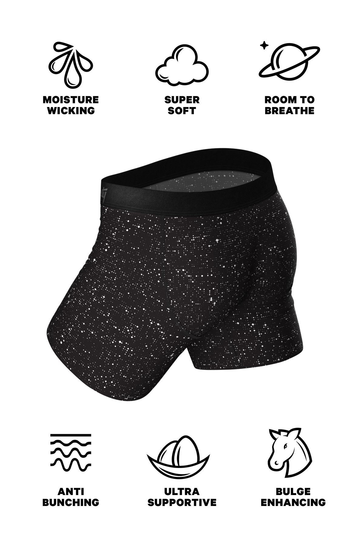 The Discotheque | Disco Ball Hammock® Pouch Underwear With Fly - Shinesty