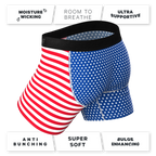 The Ellis Island | USA Flag Ball Hammock® Pouch Underwear With Fly - Shinesty