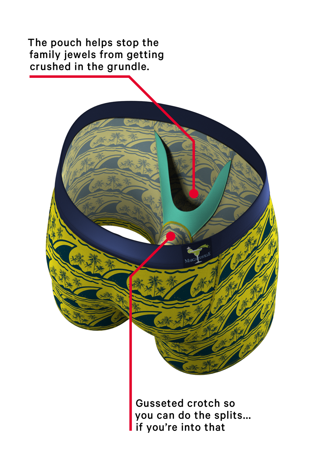 The Fins | Margaritaville® Ball Hammock® Pouch Underwear - Shinesty