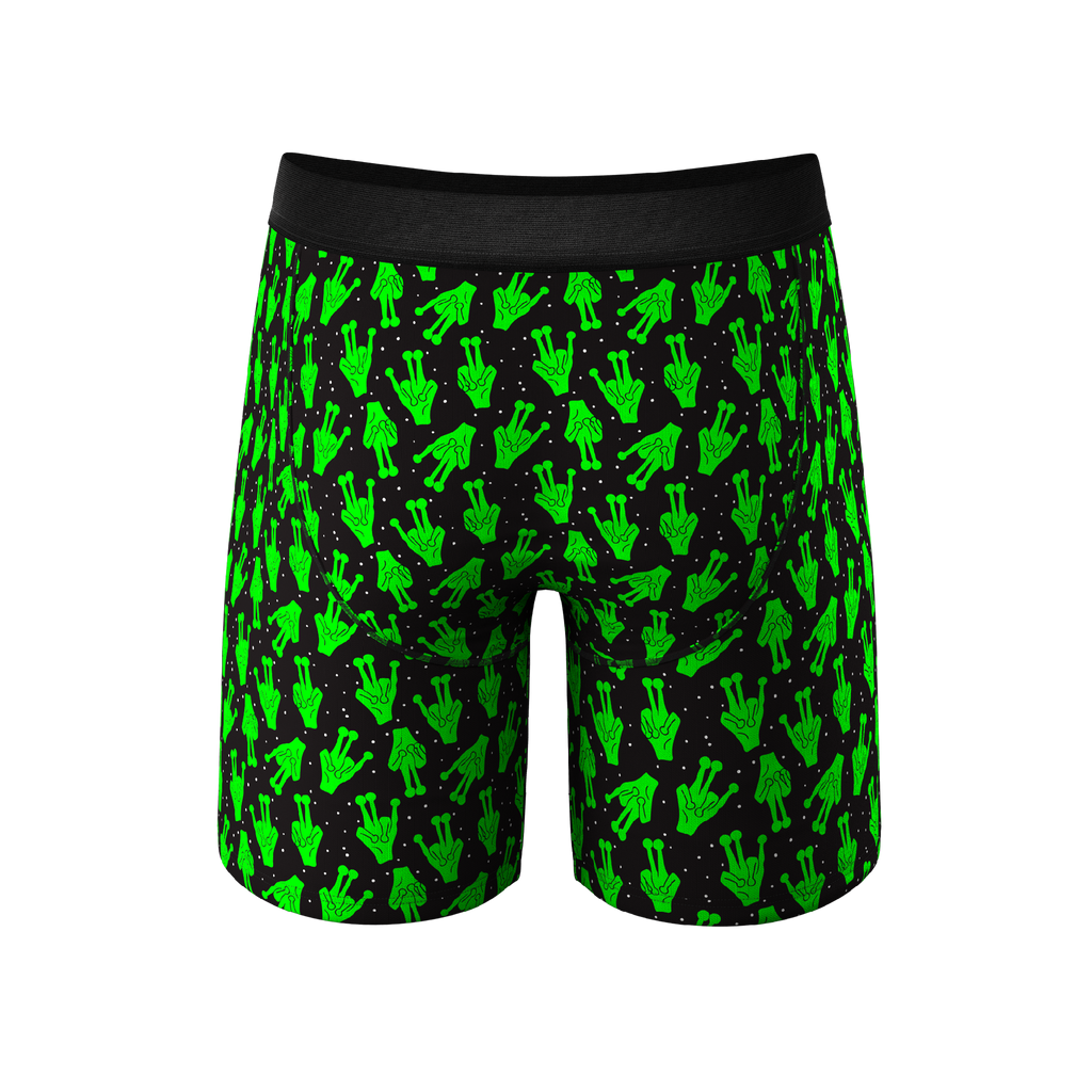 The Foreign Phalange | Alien Hands Ball Hammock® Boxer - Long Leg - Shinesty